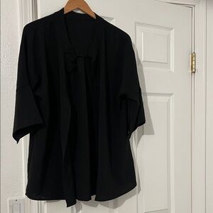 Black Kimono-Style Cardigan